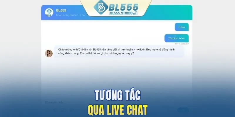 Tương tác qua live chat